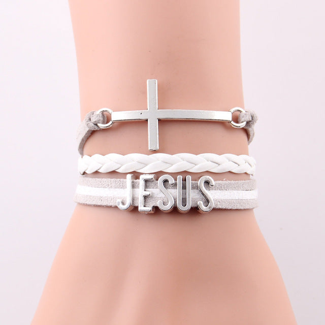 Jesus Cross Bracelet for Women