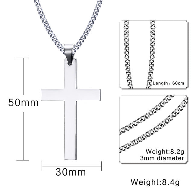 Elegant and Simple Cross Necklace
