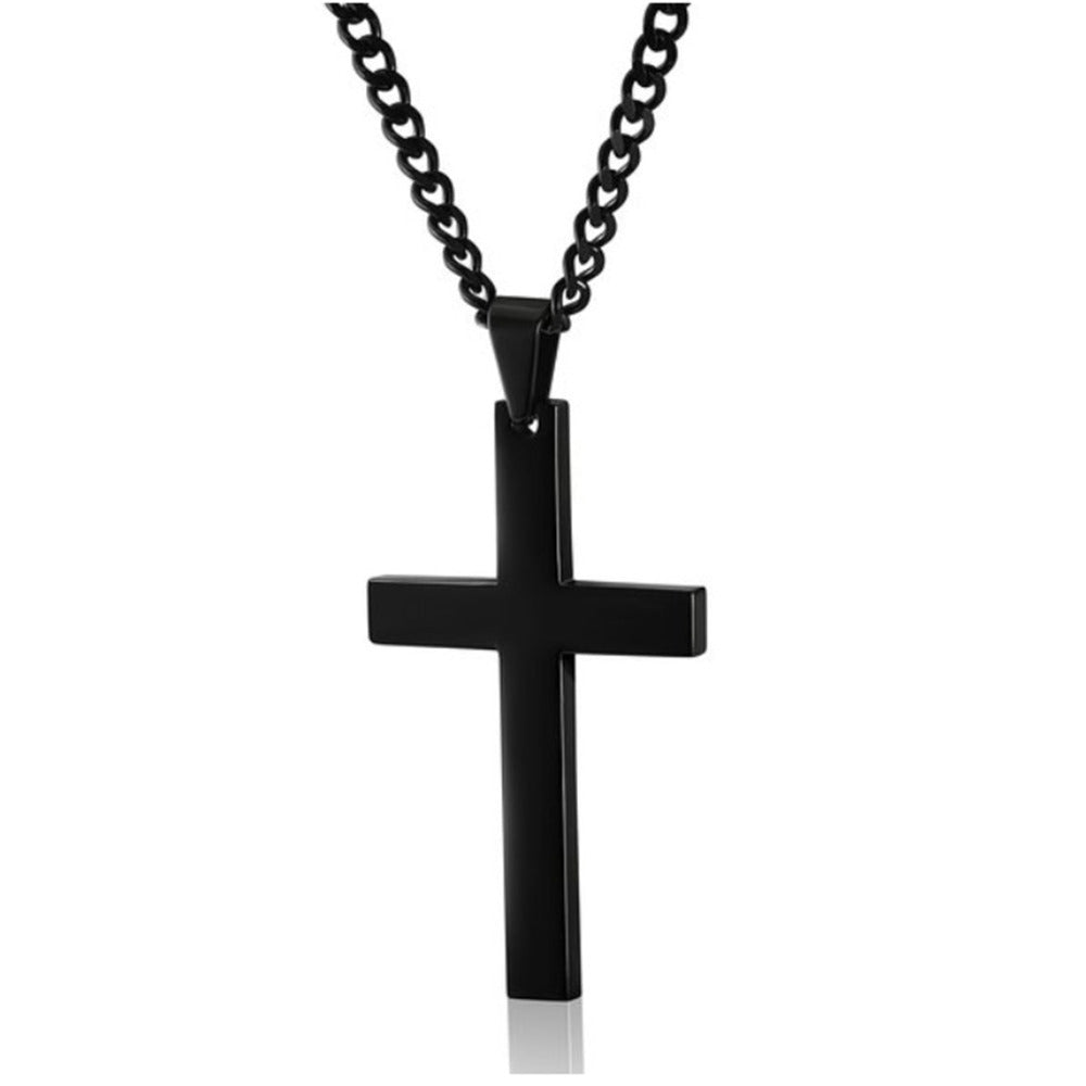 Simple Stainless Steel Cross Necklace