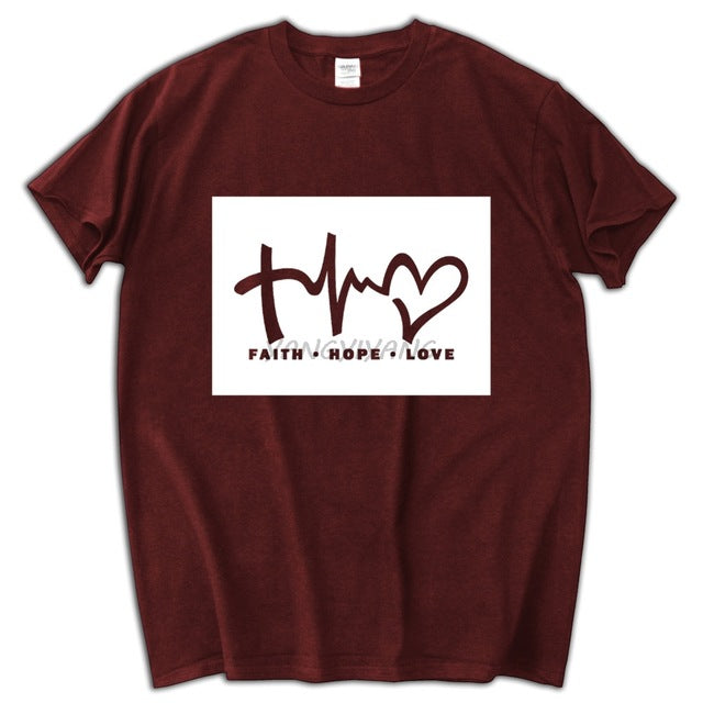 Faith, Hope, and Love Men's T-Shirt
