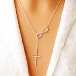 Cute Infinity Cross Necklace for Women