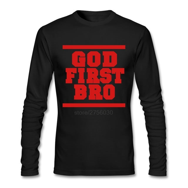 God First Bro Christian T-Shirt for Men
